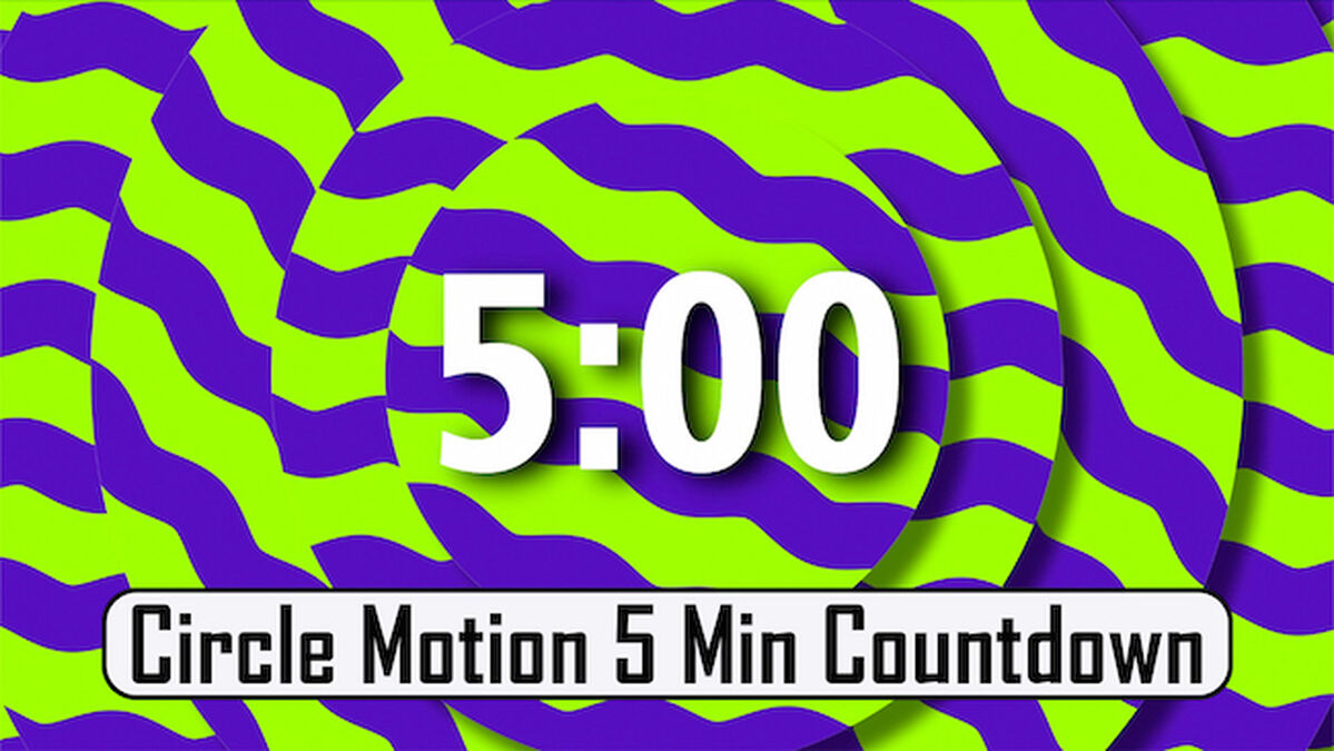 Circle Motion 5 Minute Countdown Timer image number null